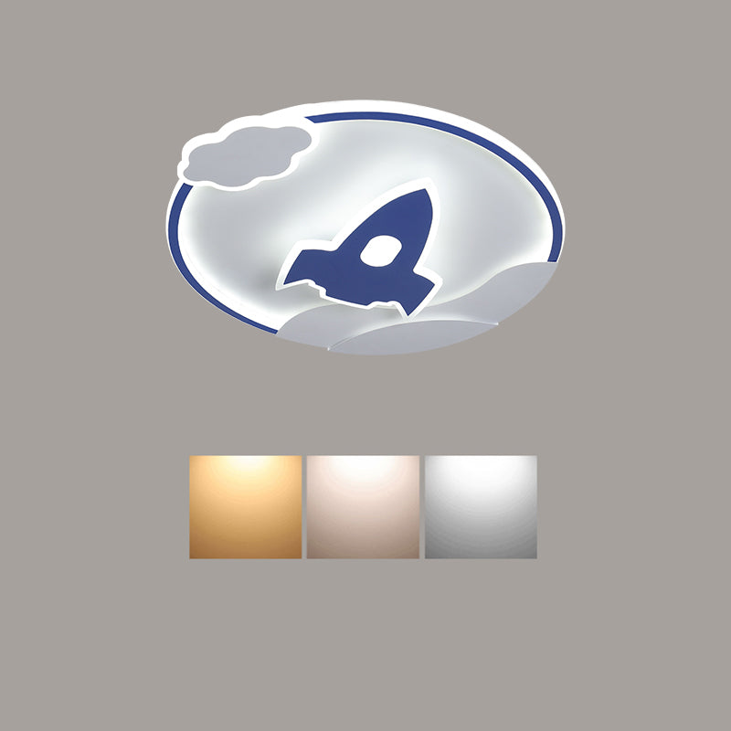 Kids Flush Mount Light Metal LED Ceiling Mount Light Fixture for Children's Room