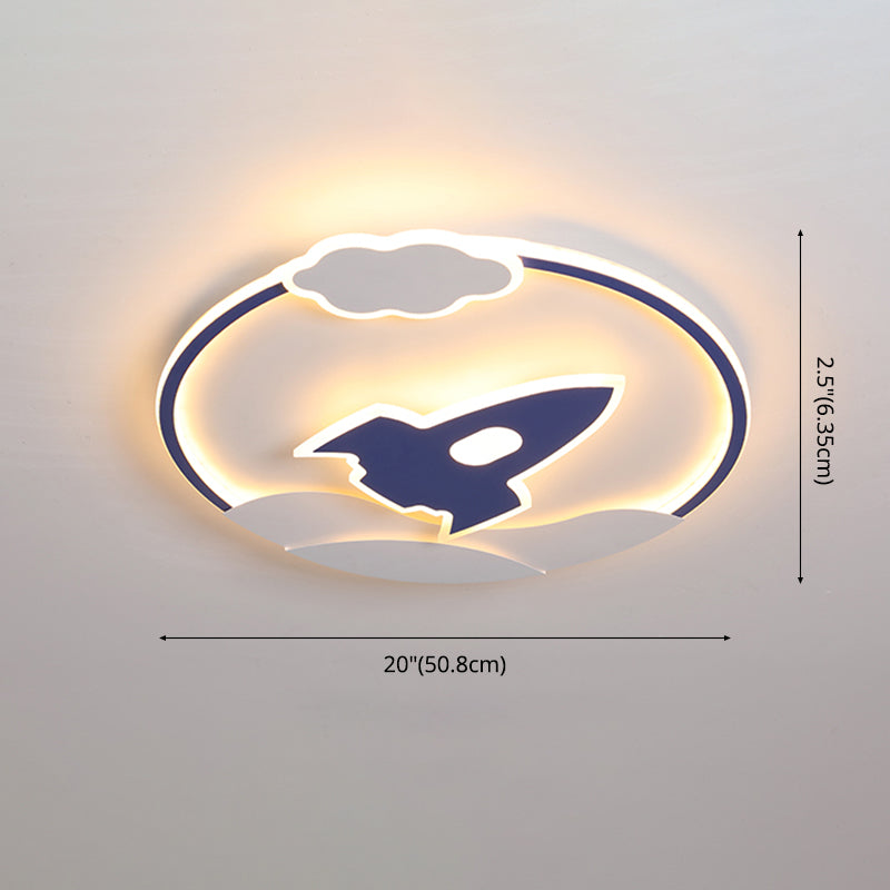 Kids Flush Mount Light Metal LED Ceiling Mount Light Fixture for Children's Room