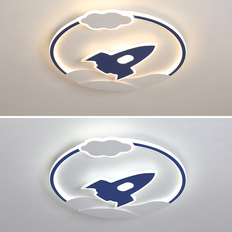 Kids Flush Mount Light Metal LED Ceiling Mount Light Fixture for Children's Room