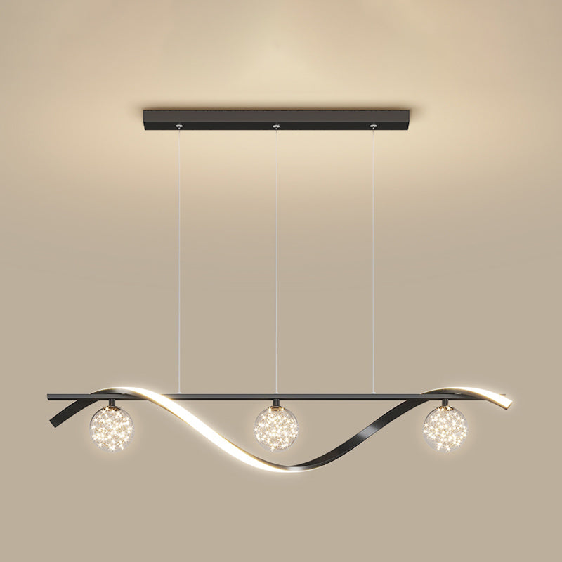 Modern Linear Chandelier Modern Kitchen Island Lighting Metal 4 Light Island Lighting in Gold