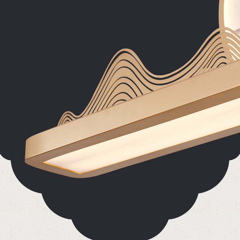 Lineair eilandhanger leidde Chinees modern plafond hanglampje voor eetkamer