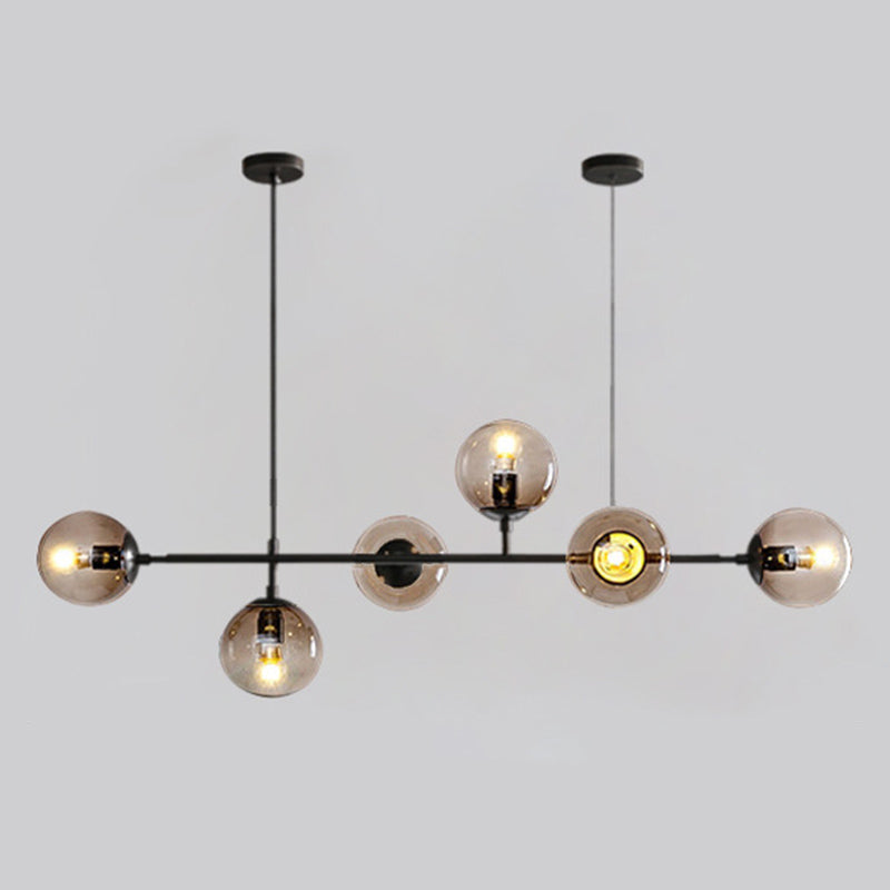 Modern Creative Globe Isola Light Light Iron Iron Spendant Light with Glass Shade