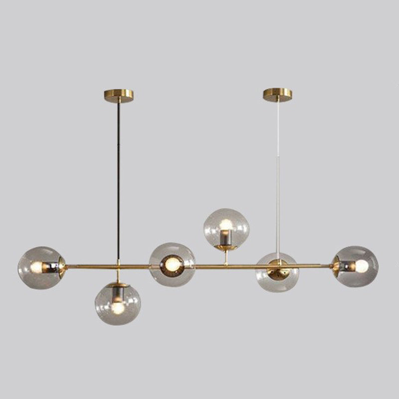 Modern Creative Globe Isola Light Light Iron Iron Spendant Light with Glass Shade