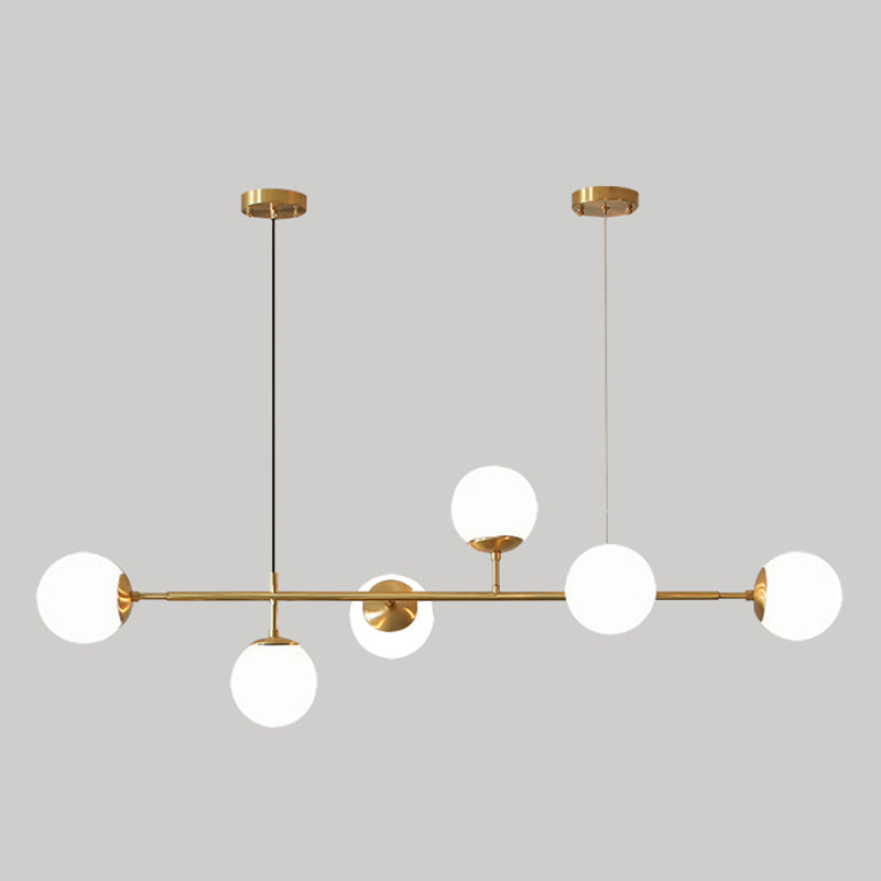 Modern Creative Globe Isola Light Light Iron Iron Spendant Light with Glass Shade