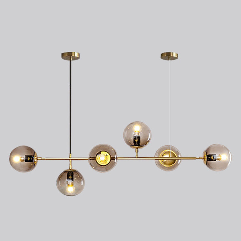 Modern Creative Globe Isola Light Light Iron Iron Spendant Light with Glass Shade