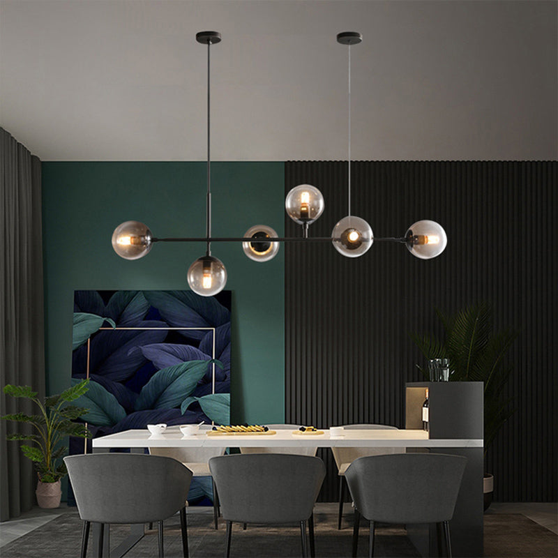 Modern Creative Globe Isola Light Light Iron Iron Spendant Light with Glass Shade