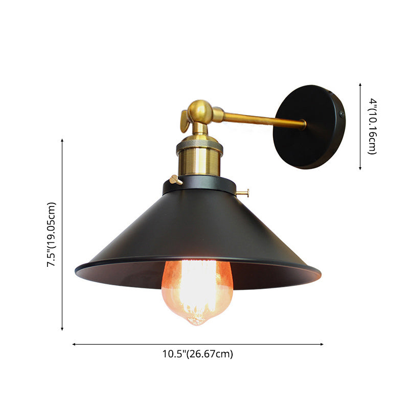 Kegelmetallische Wandmauermauerlichter Industrie 1-Licht-Leuchtenbeleuchtung