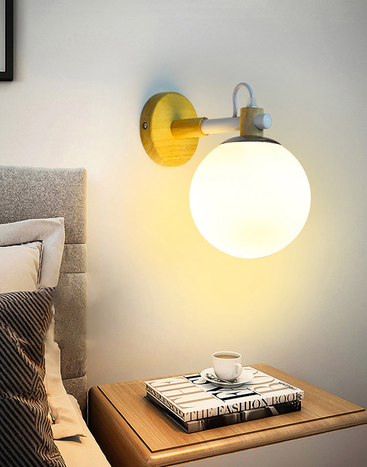 Moderni macaron nordici in stile unica sfumatura da parete funce metallo 1 flioncini leggeri