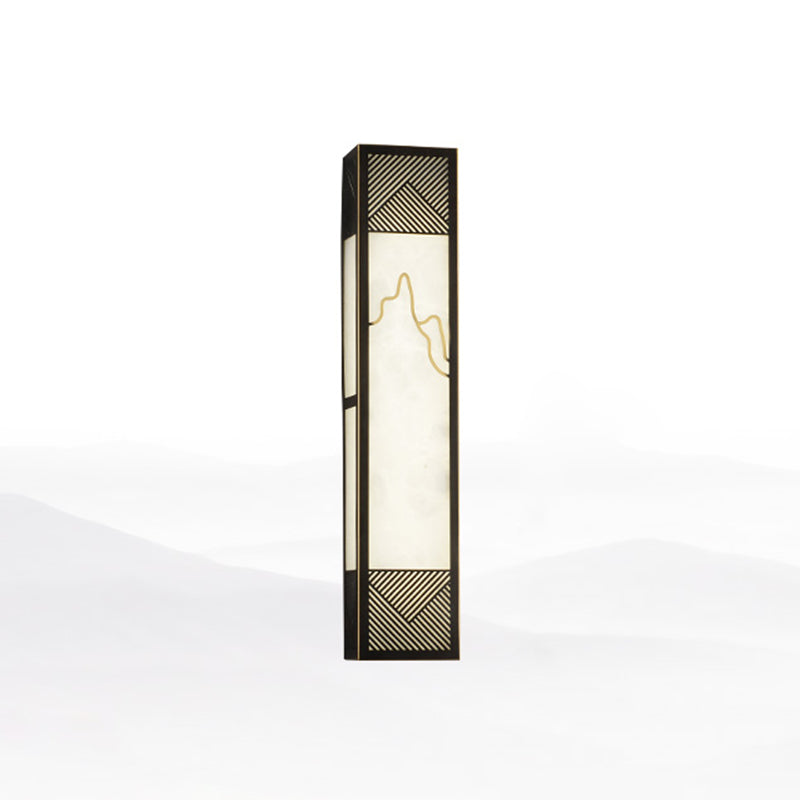 Lámpara de metal de 1 luz de 1 luz moderna de luz rectangular para sala de estar para sala de estar