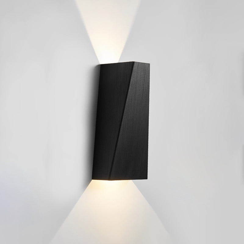 Aluminium minimalisme wandlamp armatuur 1-licht LED SCONCE Licht voor slaapkamer