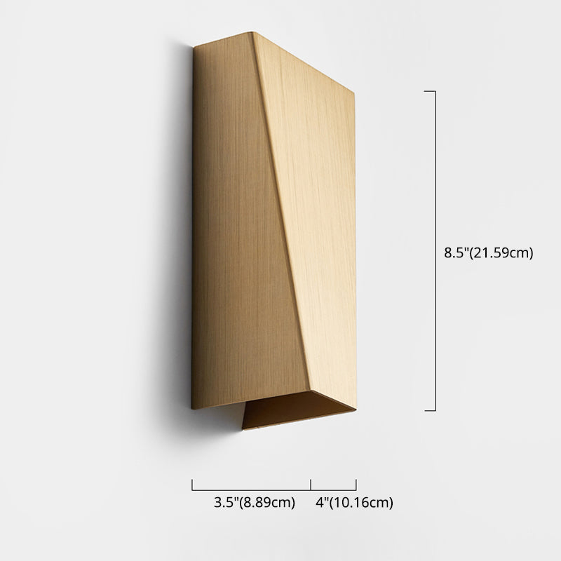 Aluminium minimalisme wandlamp armatuur 1-licht LED SCONCE Licht voor slaapkamer