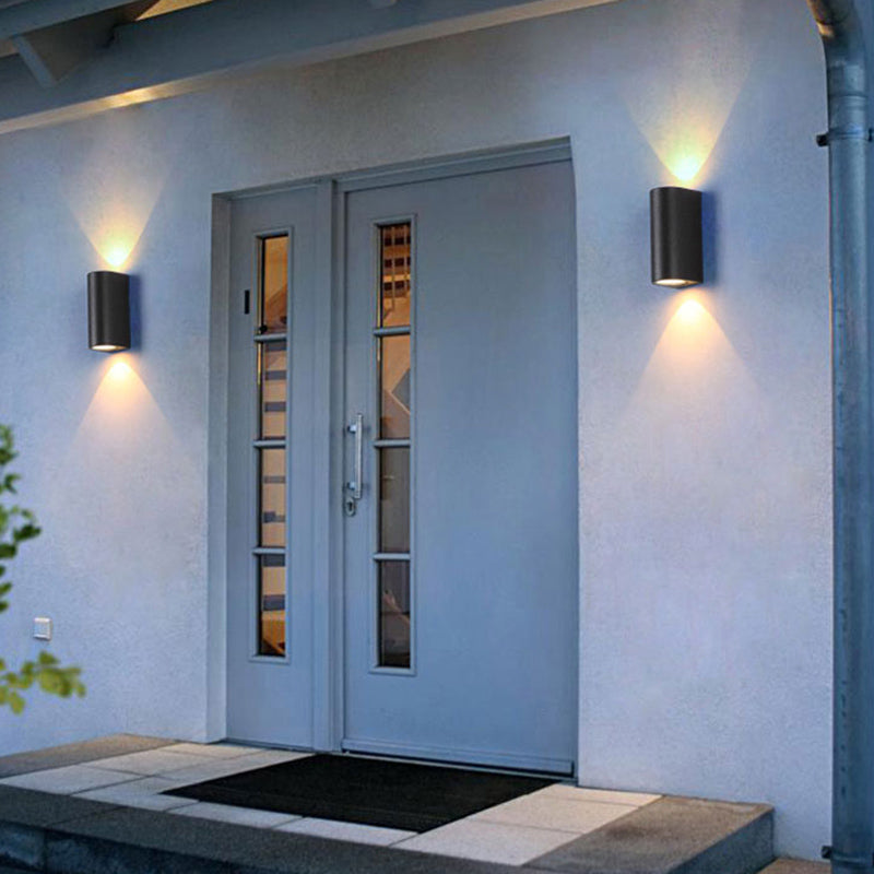 Moderner Stil schwarzer Leuchte Leuchte Geometrische Aluminium Wandleuchte Beleuchtung