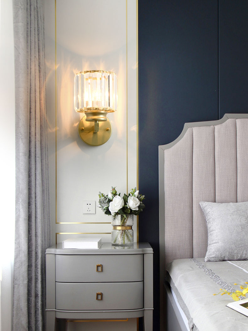 Luce contemporanea a parete a parete a 1 luci a parete a parete montata per soggiorno