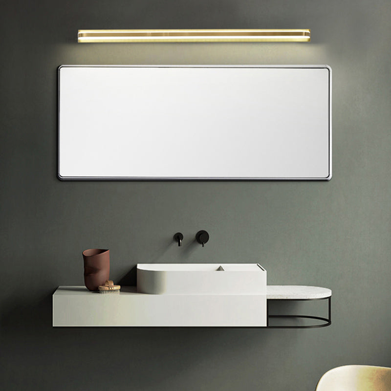 Modern Linear Vanity Sconce Lights Metal 1-Light Wall Lighting Fixture for Bathroom