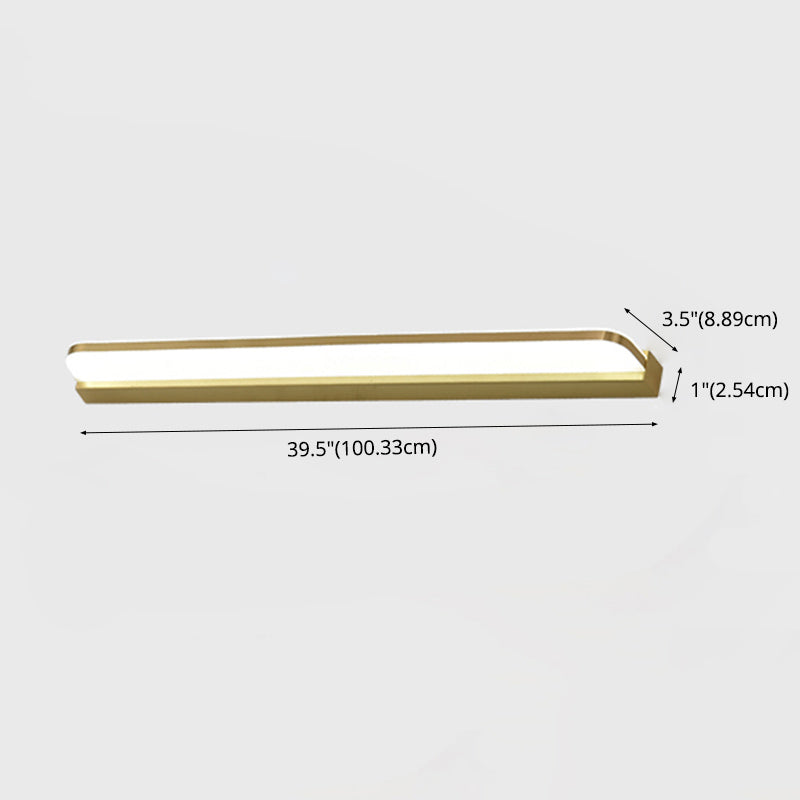 Vanité linéaire moderne Lights Lights Mur Mur Mur Mur Mall Ayémorrat pour salle de bain