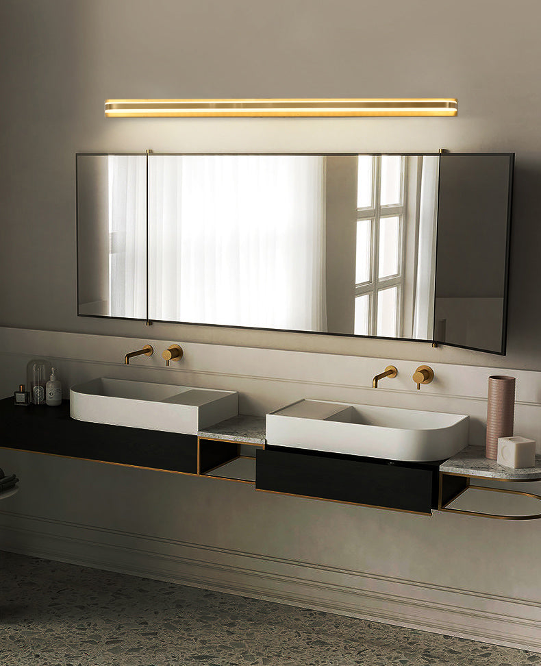 Modern Linear Vanity Sconce Lights Metal 1-Light Wall Lighting Fixture for Bathroom
