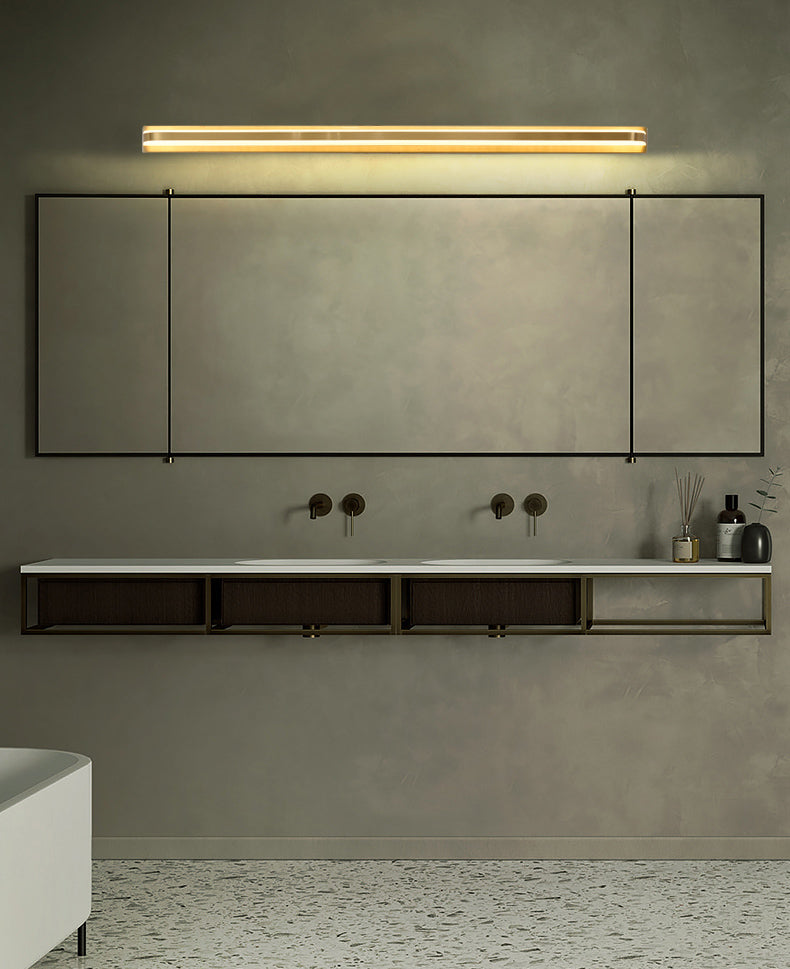 Modern Linear Vanity Sconce Lights Metal 1-Light Wall Lighting Fixture for Bathroom