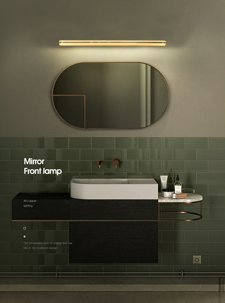 Modern Linear Vanity Sconce Lights Metal 1-Light Wall Lighting Fixture for Bathroom