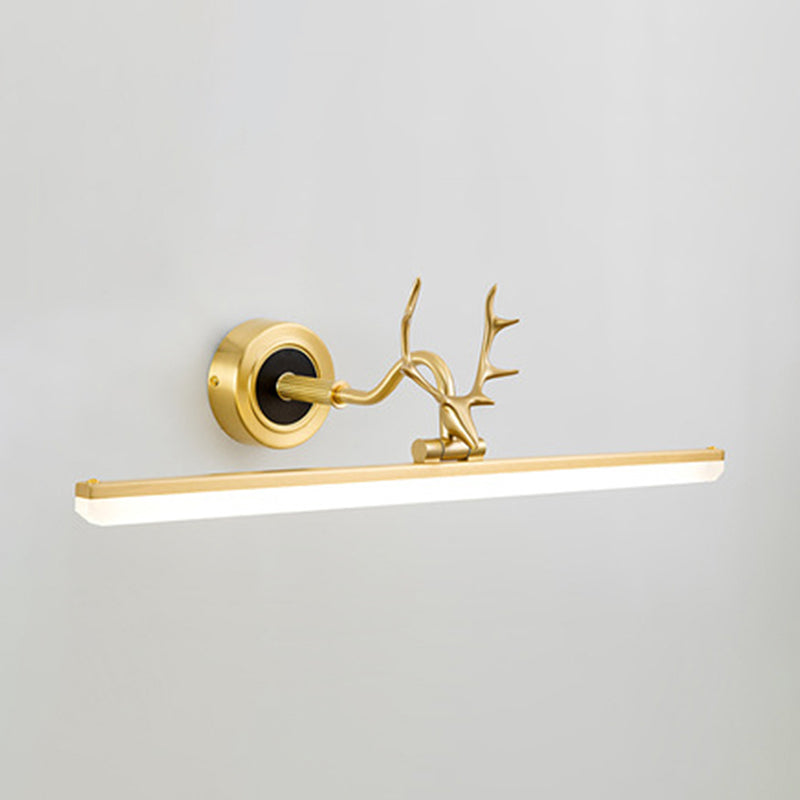 Metall lineare Schattenwandleuchten moderne 1 Kopfwandhalterung in Schwarz