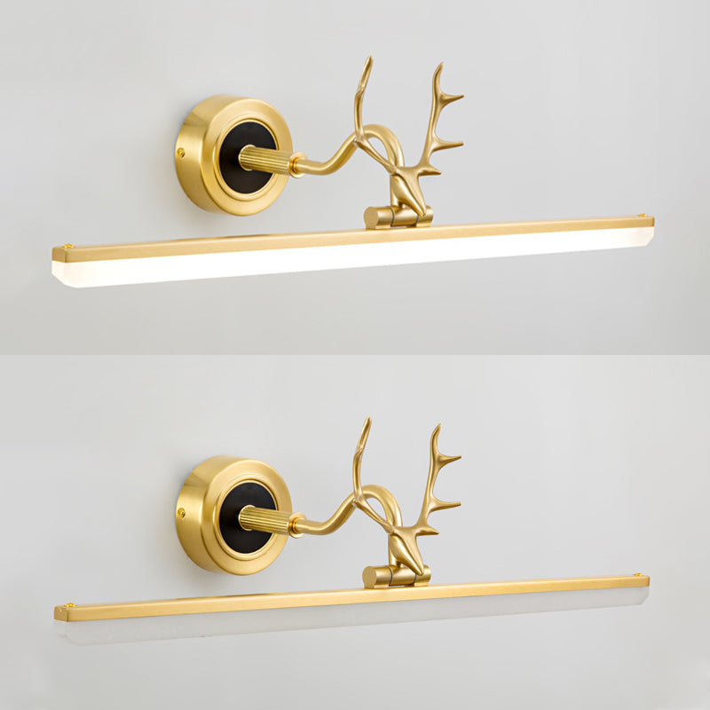 Metall lineare Schattenwandleuchten moderne 1 Kopfwandhalterung in Schwarz