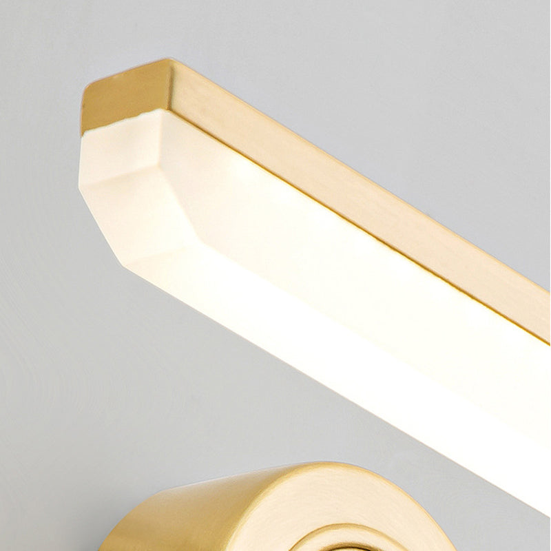 Metall lineare Schattenwandleuchten moderne 1 Kopfwandhalterung in Schwarz