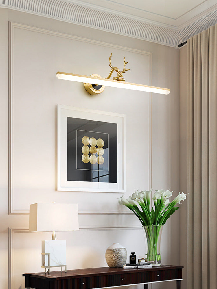 Metall lineare Schattenwandleuchten moderne 1 Kopfwandhalterung in Schwarz