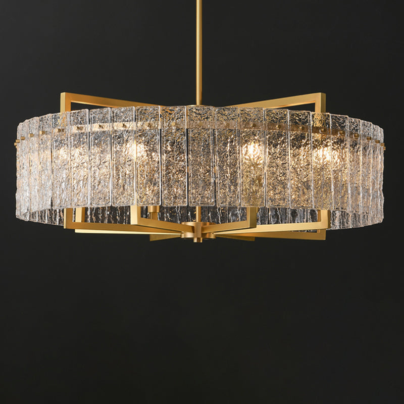 Bronze Glass Hanging Pendant Lights Contemporary Hanging Lamps for Living Room