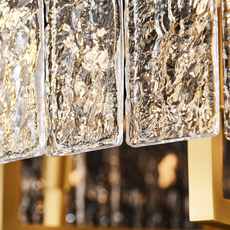 Bronze Glass Hanging Pendant Lights Contemporary Hanging Lamps for Living Room