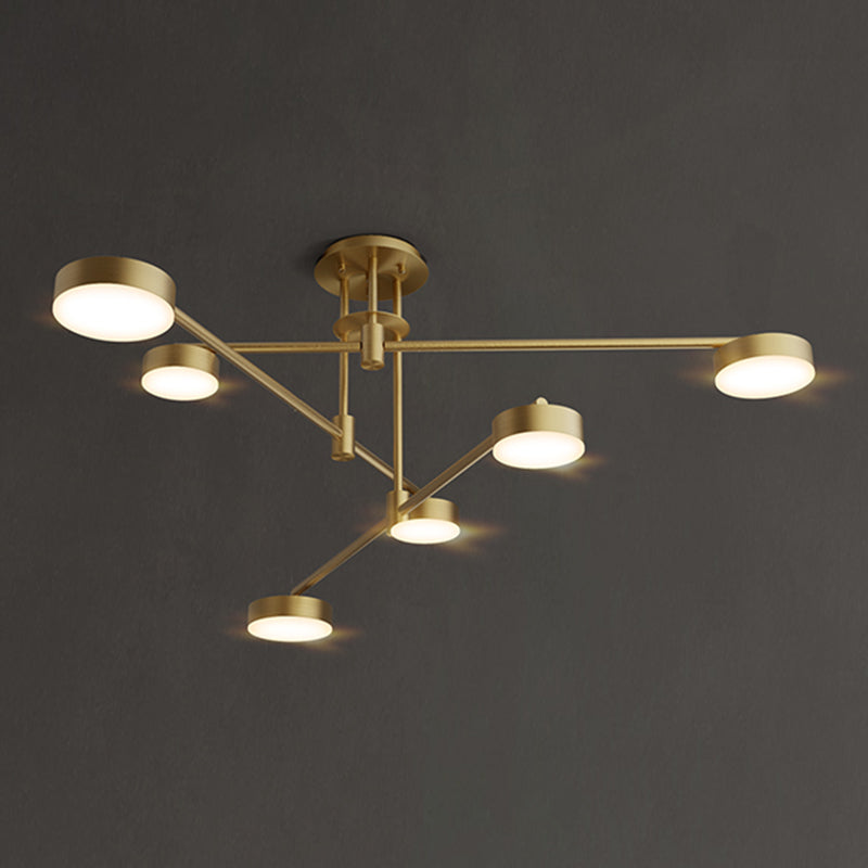 Modern Farmhouse Pendant Lighting Cylinder Chandelier Pendant Light Copper Chandelier