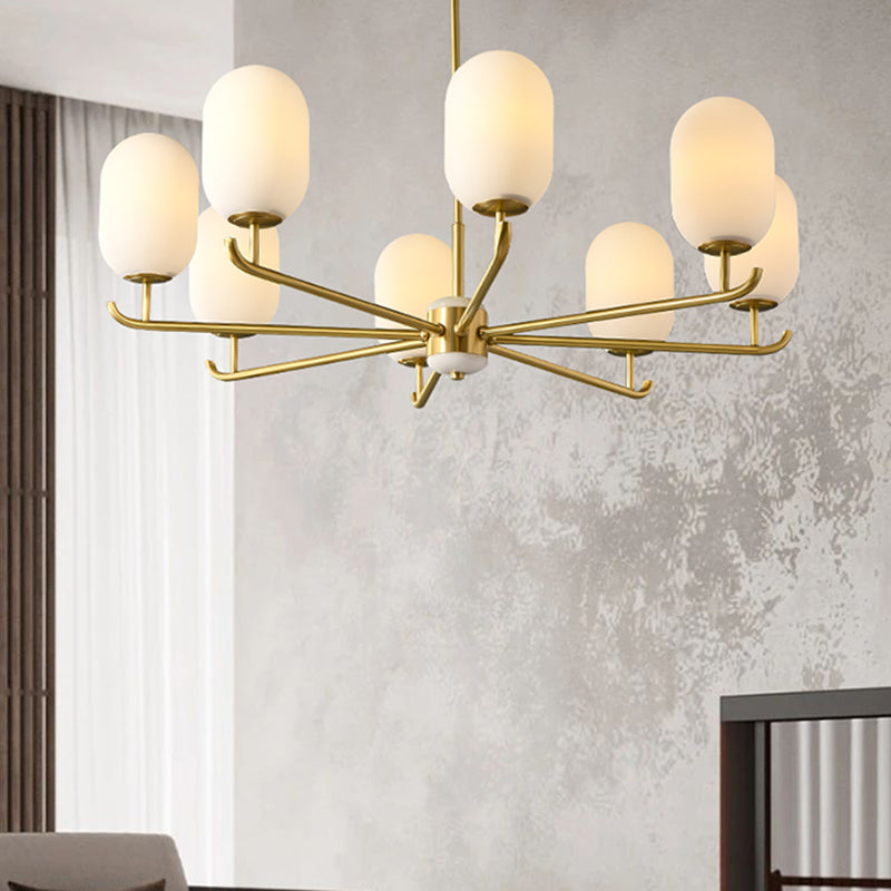 Bronze Chandelier Light Fixtures Sputnik Modern Ceiling Light Fixture for Living Room