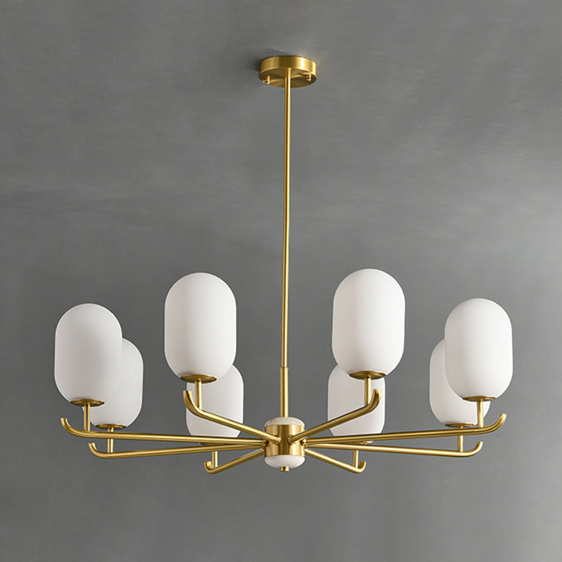 Bronze Chandelier Light Fixtures Sputnik Modern Ceiling Light Fixture for Living Room