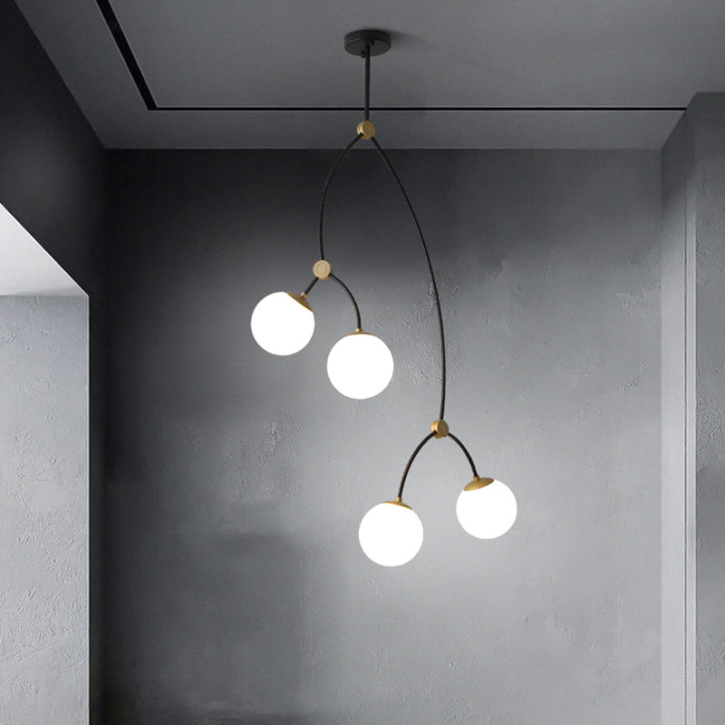 Modern Chandeliers For Dining Room Globe-Shaped Pendant Lighting Fixtures