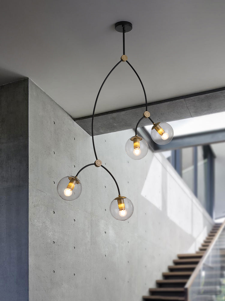 Modern Chandeliers For Dining Room Globe-Shaped Pendant Lighting Fixtures