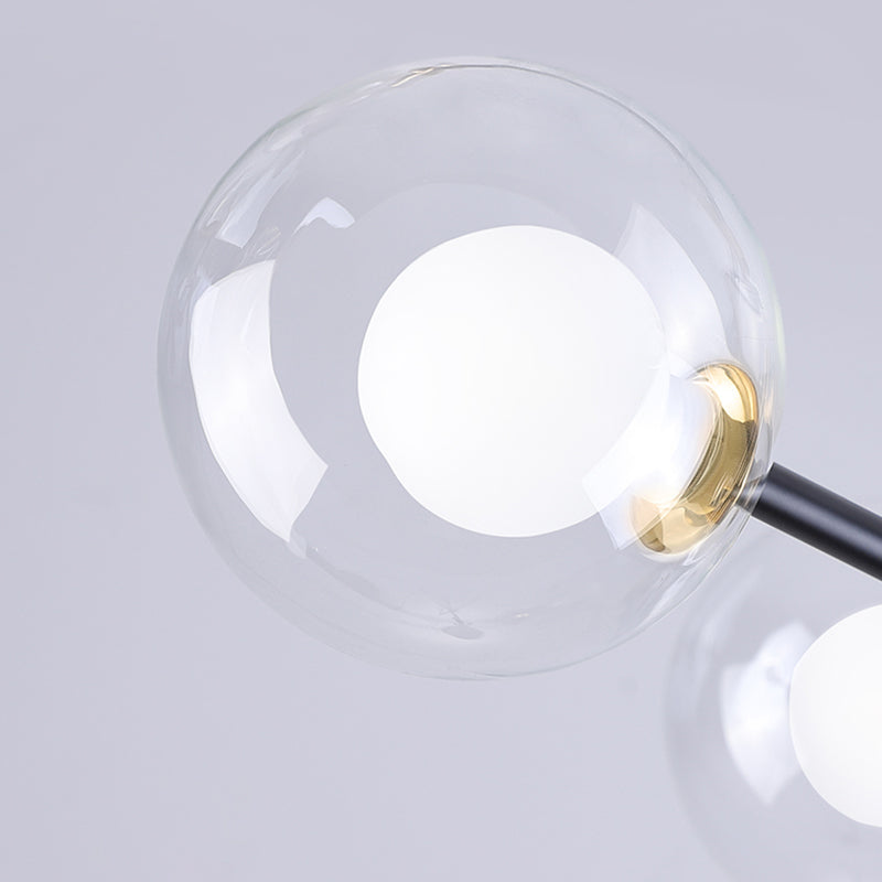 Moderni lampadari a LED Bubble lampadario lampadario Fissature di illuminazione vetro