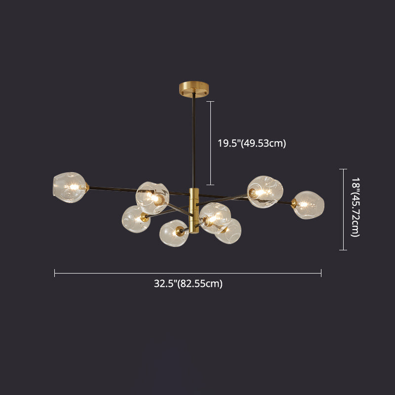 Modern Globe Chandelier Chandelier Pendant Light Glass Globe Chandelier