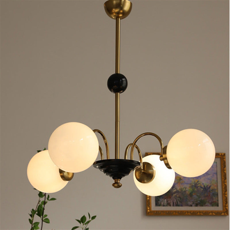 Lampada lampadina a globo Illuminazione a sospensione moderna in vetro bianco per il ristorante