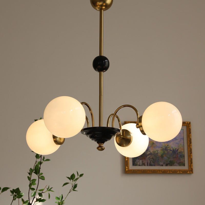 Lampada lampadina a globo Illuminazione a sospensione moderna in vetro bianco per il ristorante