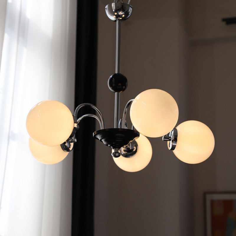 Lampada lampadina a globo Illuminazione a sospensione moderna in vetro bianco per il ristorante