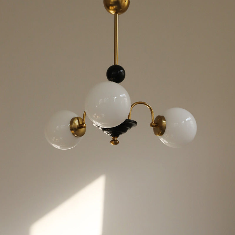 Lampada lampadina a globo Illuminazione a sospensione moderna in vetro bianco per il ristorante