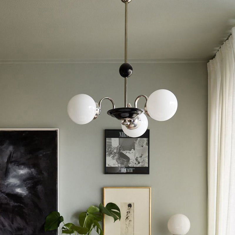 Lampada lampadina a globo Illuminazione a sospensione moderna in vetro bianco per il ristorante