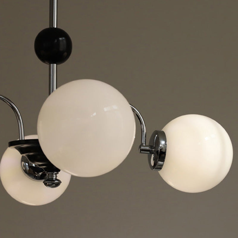 Lampada lampadina a globo Illuminazione a sospensione moderna in vetro bianco per il ristorante