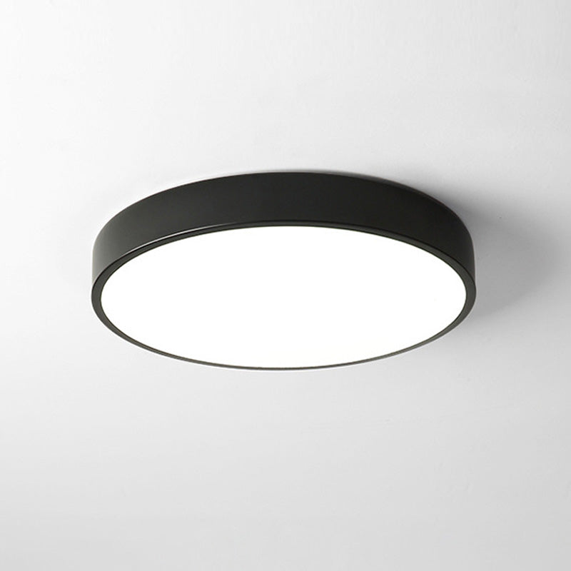 Modern Style Simple Flush Mount Ceiling Light with Acrylic Shade for Bedroom