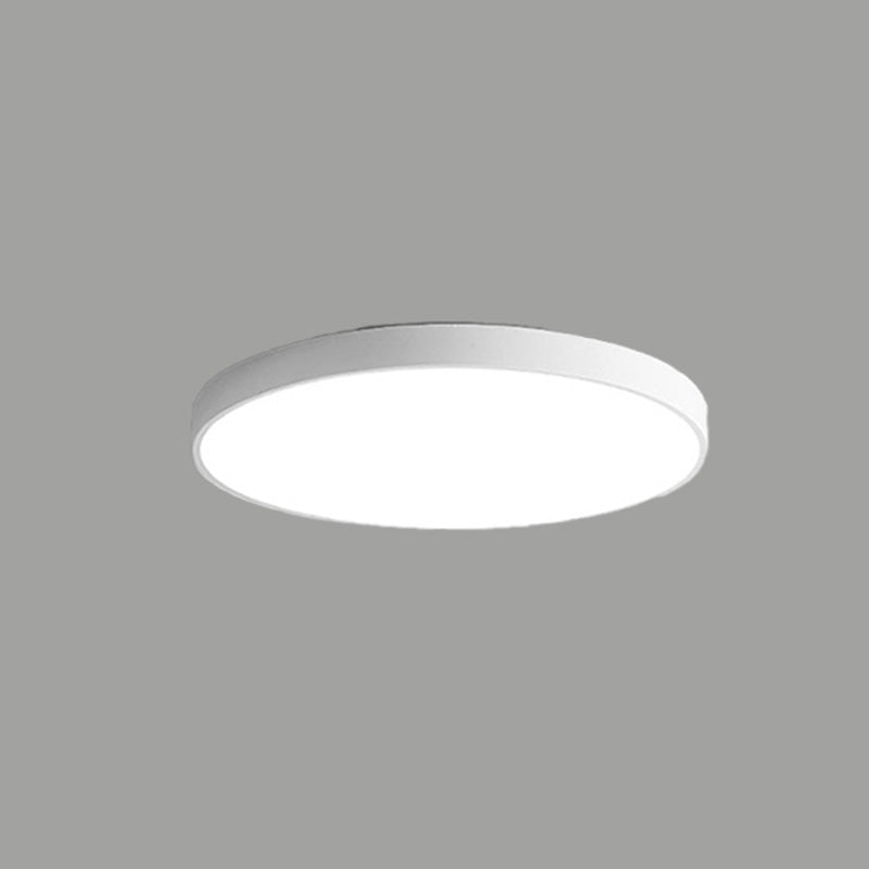 Modern Style Simple Flush Mount Ceiling Light with Acrylic Shade for Bedroom