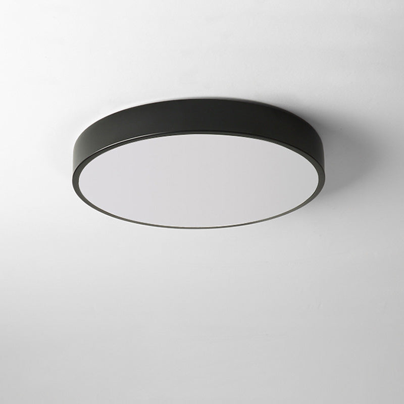 Modern Style Simple Flush Mount Ceiling Light with Acrylic Shade for Bedroom