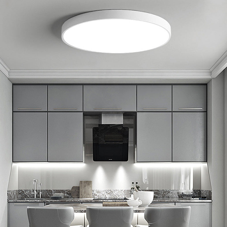 Modern Style Simple Flush Mount Ceiling Light with Acrylic Shade for Bedroom