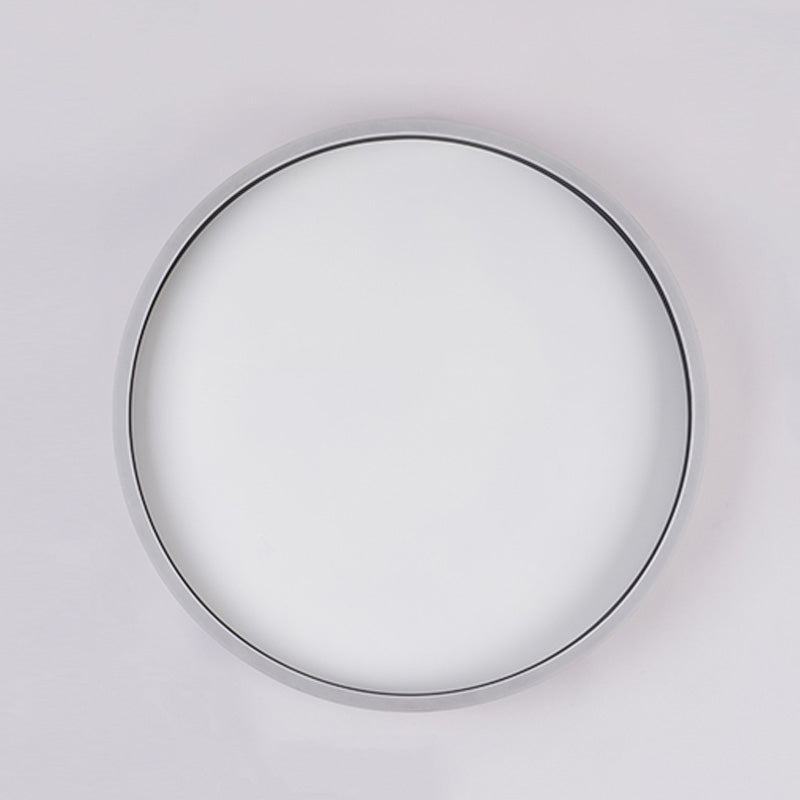 Lámpara de techo de montaje empotrado con anillo circular único y moderno con pantalla acrílica para dormitorio