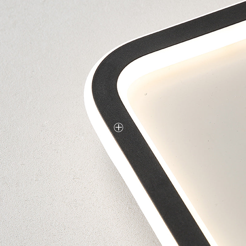 Plafonnier encastré rectangulaire avec abat - jour acrylique pour salon