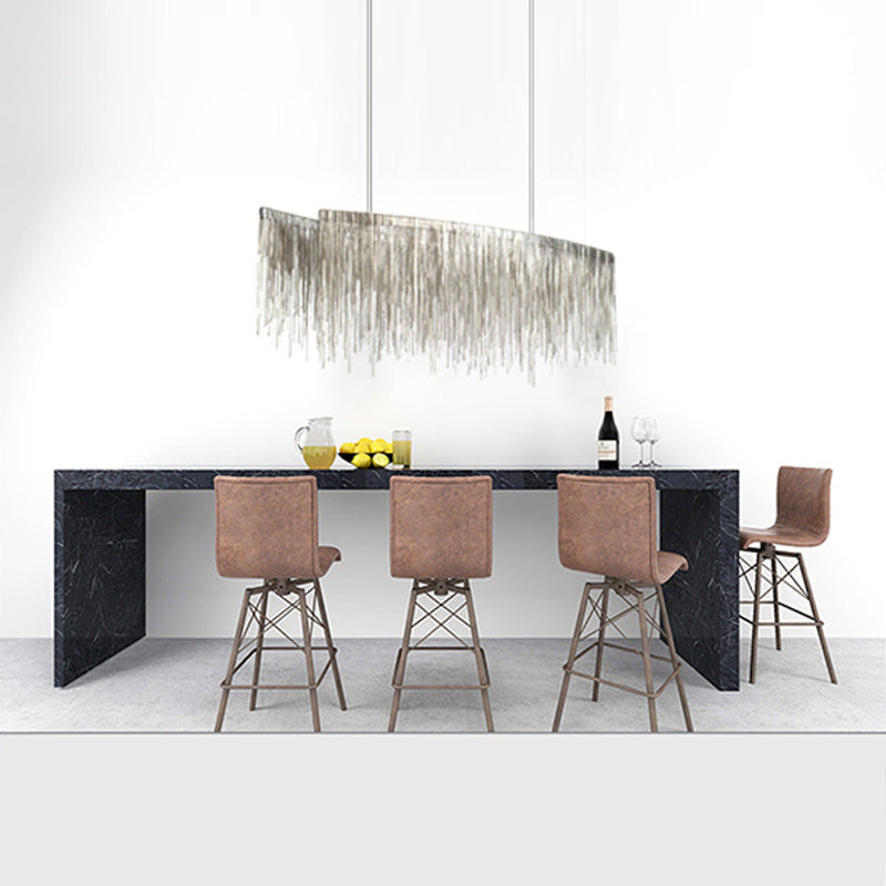 Metal Chains Design Chandelier Light Modern Style Simplicity Lighting Pendant for Living Room