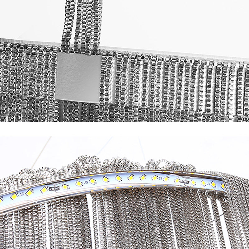 Metal Chains Design Chandelier Light Modern Style Simplicity Lighting Pendant for Living Room