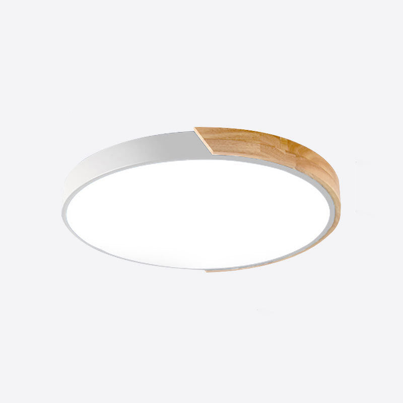 Plafonnier LED Macaron en acrylique, plafonnier circulaire en fer de Style nordique moderne pour salon